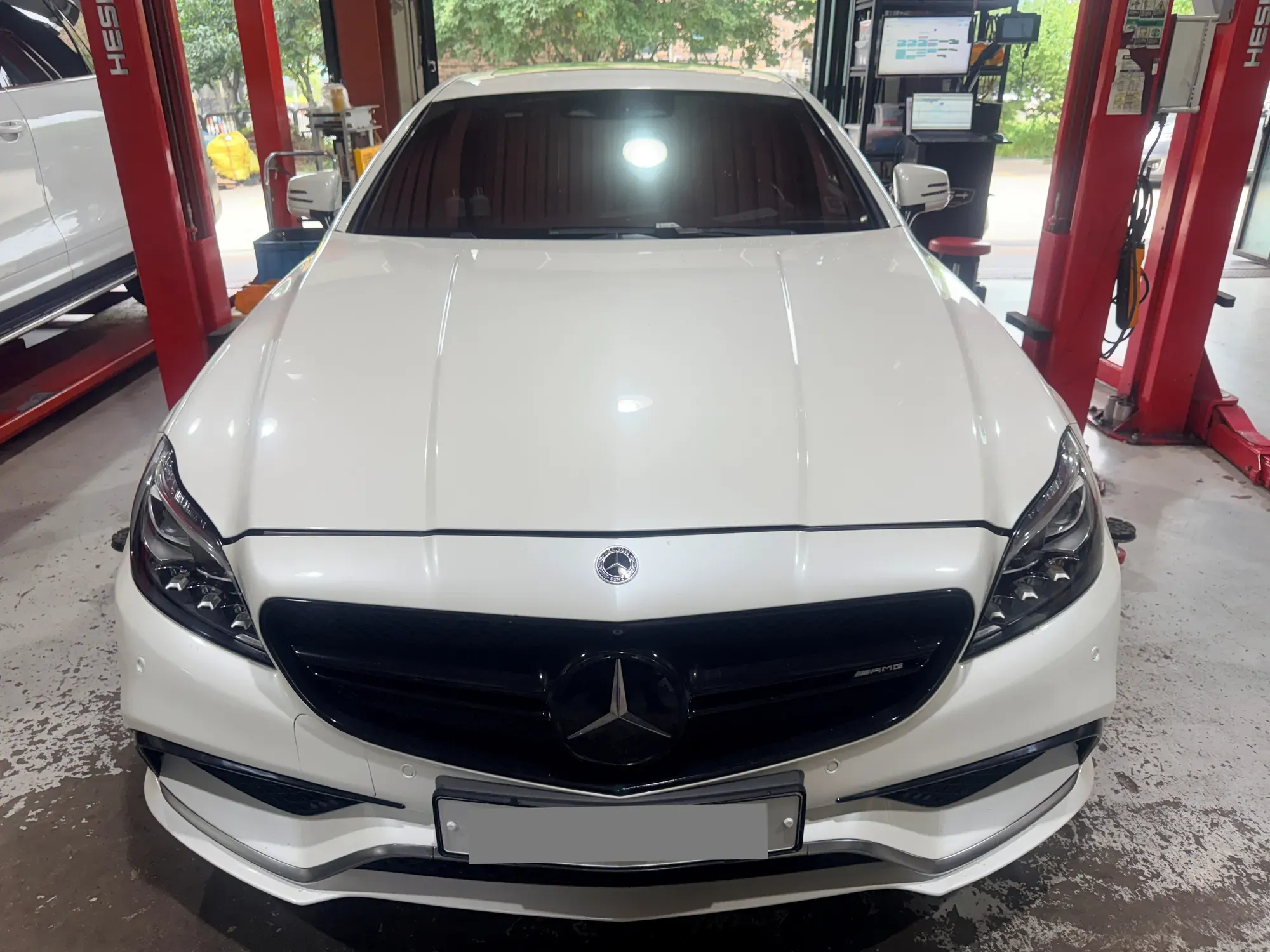 동탄 벤츠 CLS63 AMG 정비 완료 출고 준비