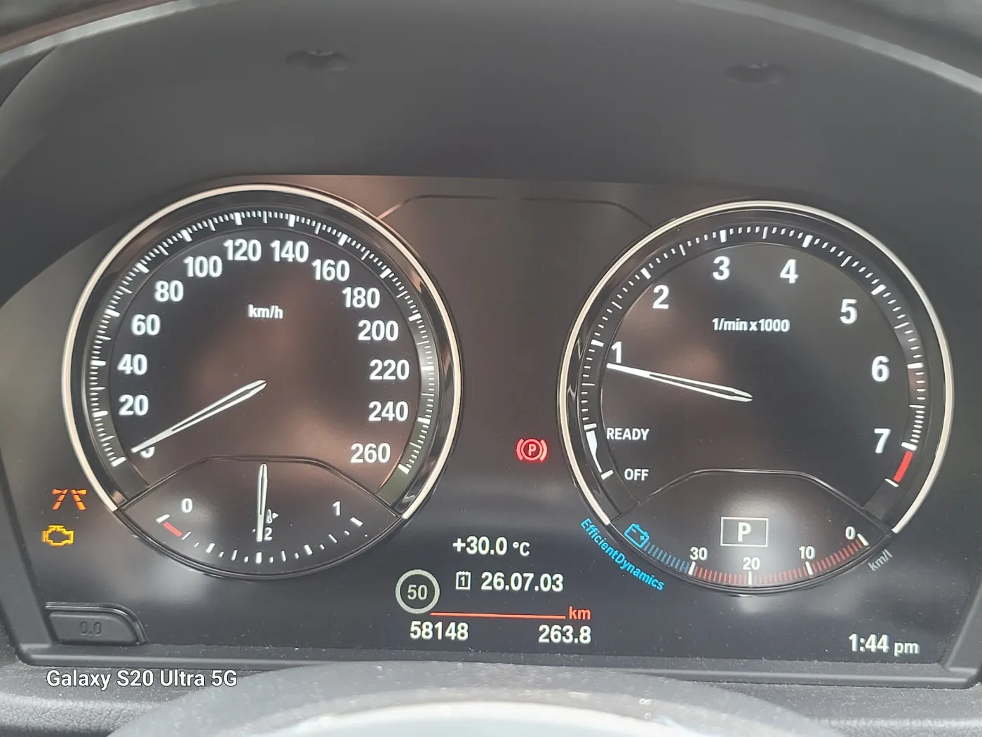 BMW X1 계기판 주행거리 58,000km
