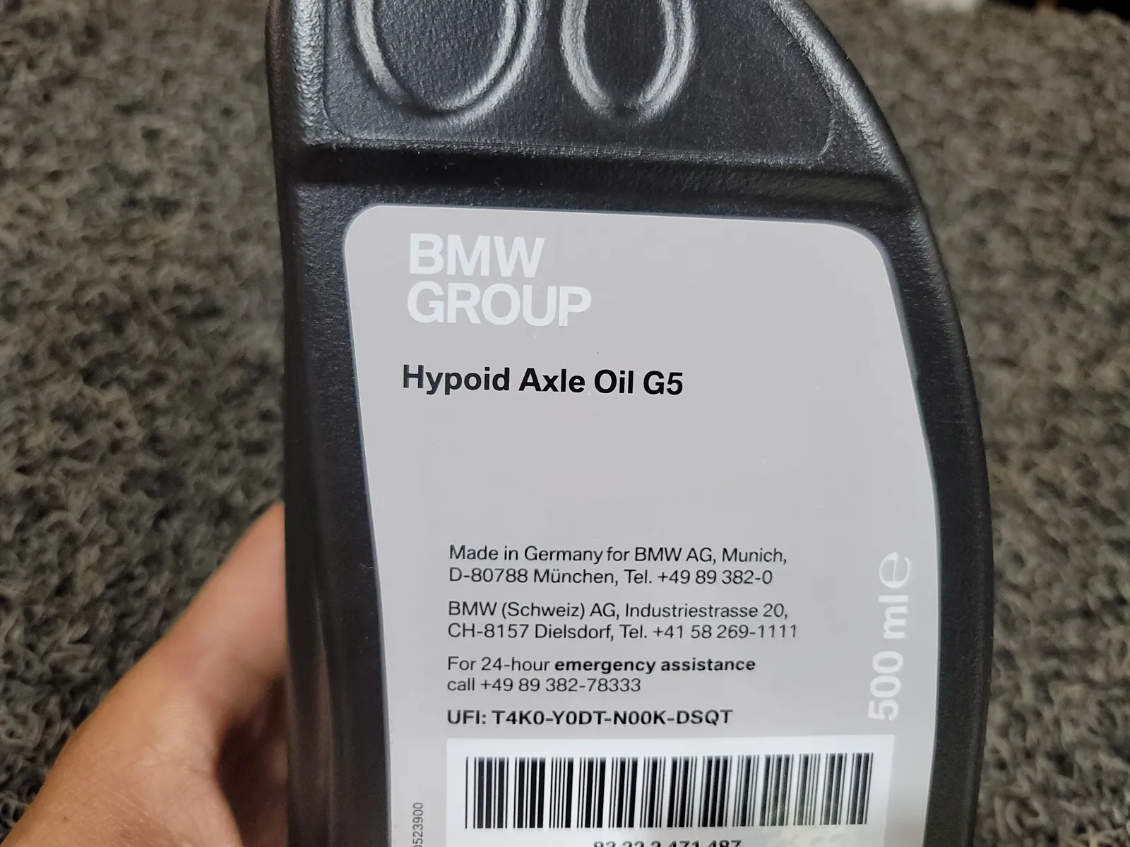 BMW 정품 하이포이드 액슬 오일 G5