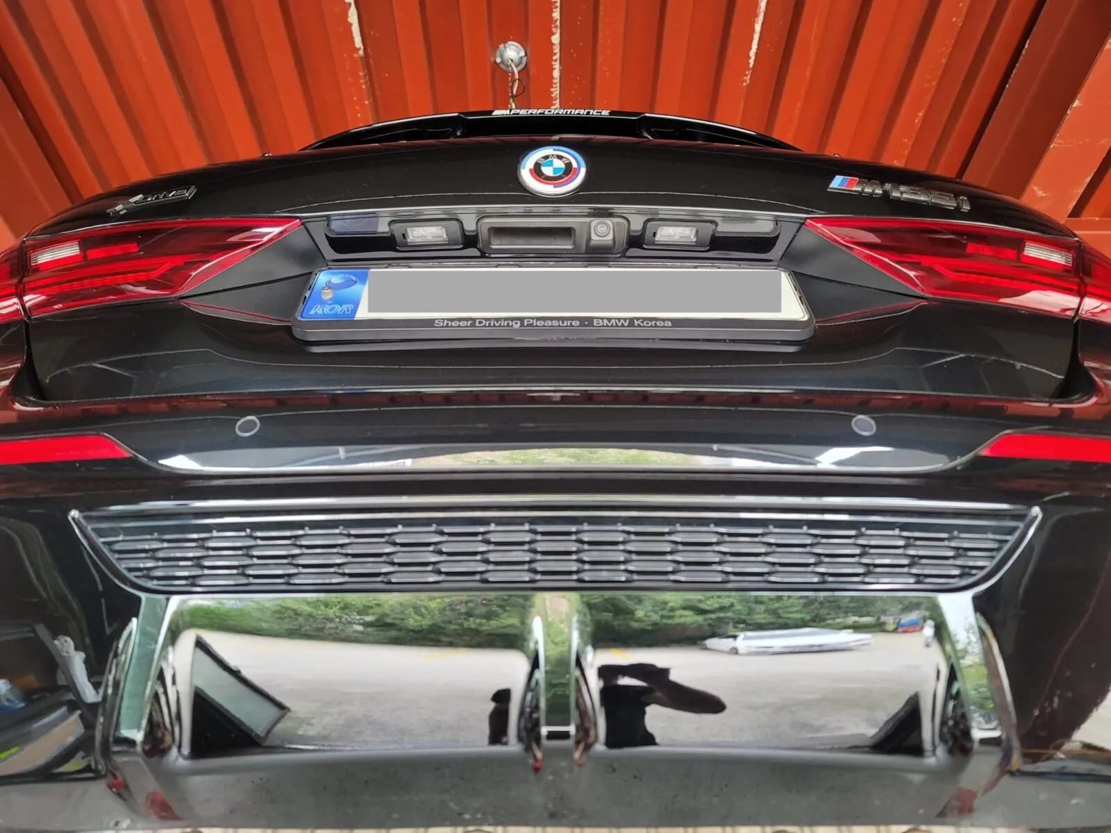 BMW M135i 하부 리어 디퍼렌셜 위치 확인