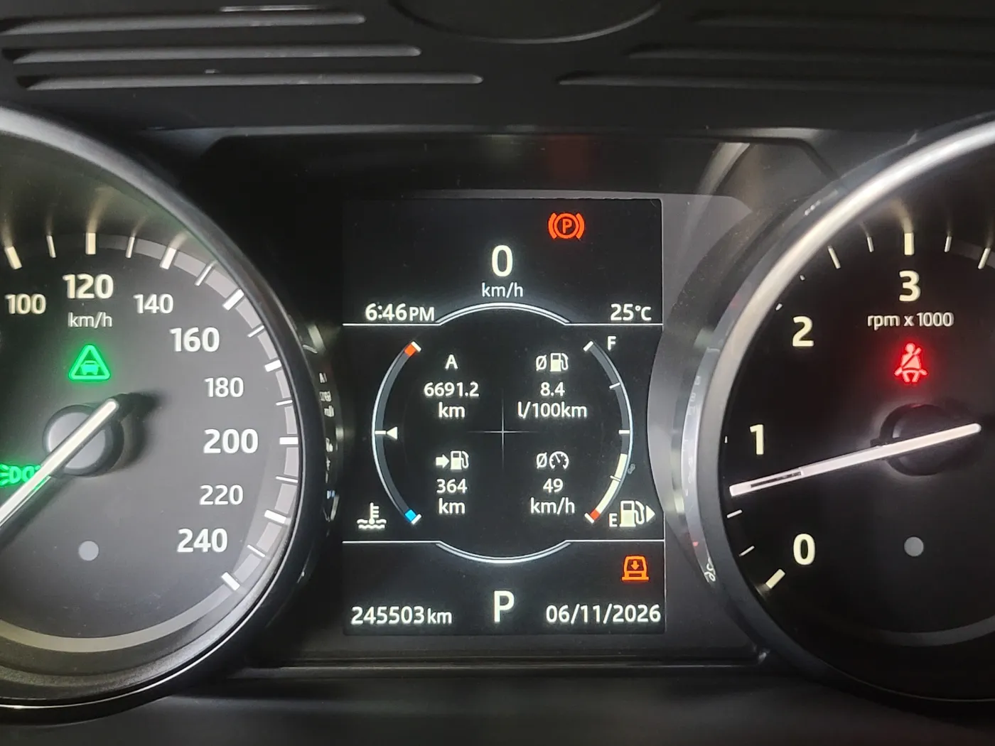 디스커버리 계기판 주행거리 245,000km