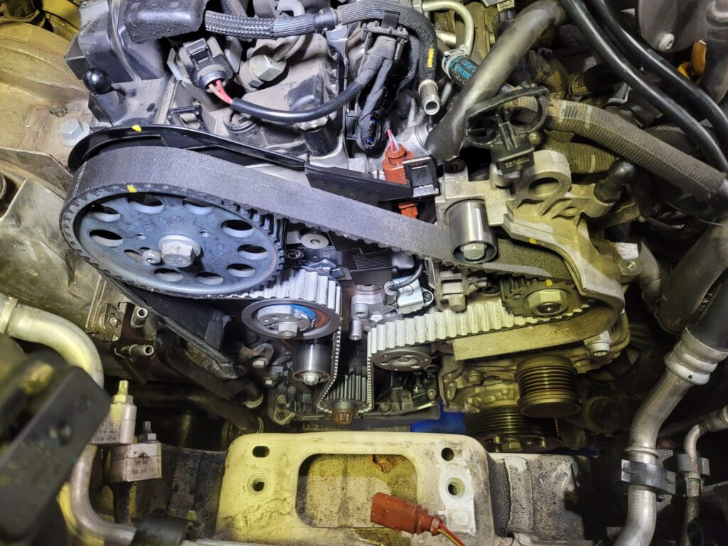 폭스바겐 아테온 타이밍벨트·워터펌프 세트 교환 정비 22 VW ARTEON TIMING 12