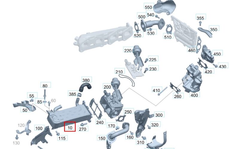benz c250d egr cooler leak 1 1