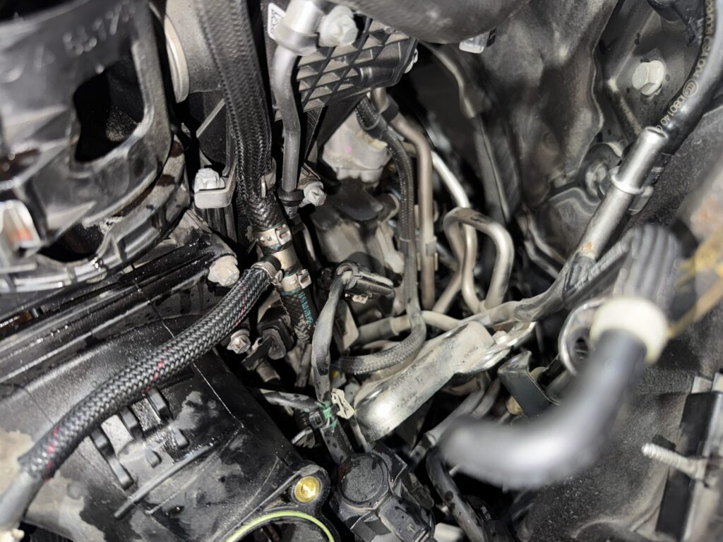 benz c250d egr cooler leak 9