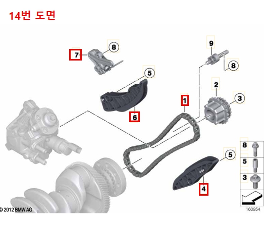 BMW X5 N57 타이밍체인 소음과 캠캐리어 누유 정밀 진단 및 교환 정비 15 BMW X5 30D N57 8
