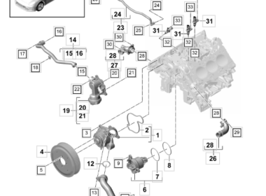 포르쉐 파나메라 4 냉각수 소모 및 워터펌프 개선형 정비 사례 6 porsche panamera4 2