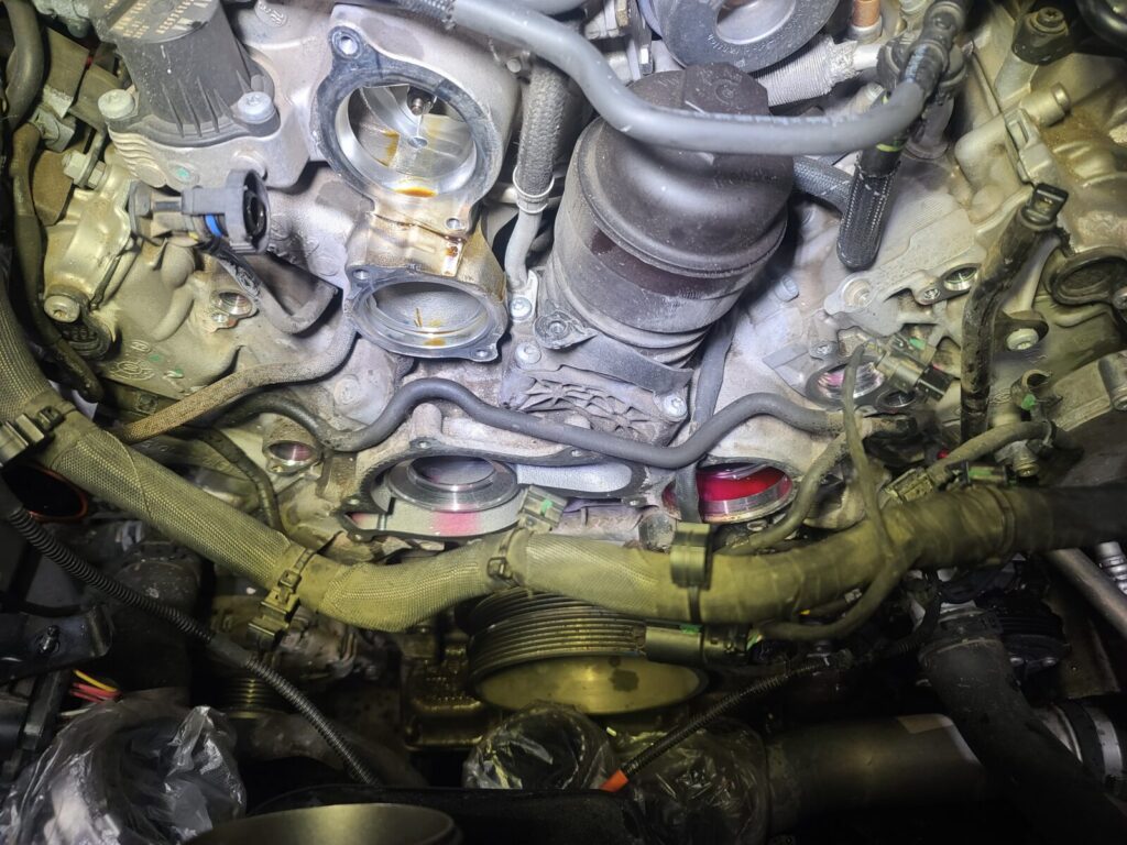 포르쉐 파나메라 4 냉각수 소모 및 워터펌프 개선형 정비 사례 29 porsche panamera4 23