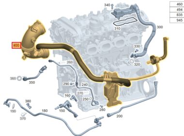 2018 벤츠 E300 4Matic 엔진경고등 해결을 위한 크랭크케이스 환기라인 및 람다센서 교환 과정 6 KakaoTalk 20260224 095945539 01