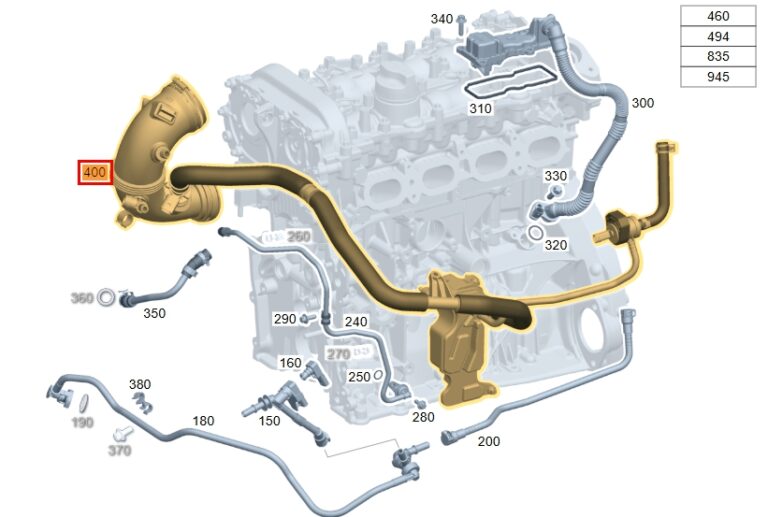 2018 벤츠 E300 4Matic 엔진경고등 해결을 위한 크랭크케이스 환기라인 및 람다센서 교환 과정 11 KakaoTalk 20260224 095945539 01