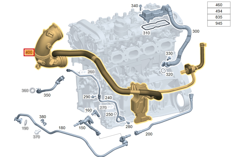 2018 벤츠 E300 4Matic 엔진경고등 해결을 위한 크랭크케이스 환기라인 및 람다센서 교환 과정 10 KakaoTalk 20260224 095945539 01