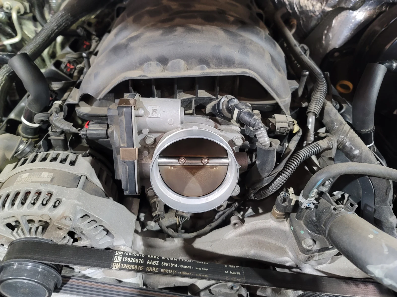 기존 장착된 스로틀 바디 상태