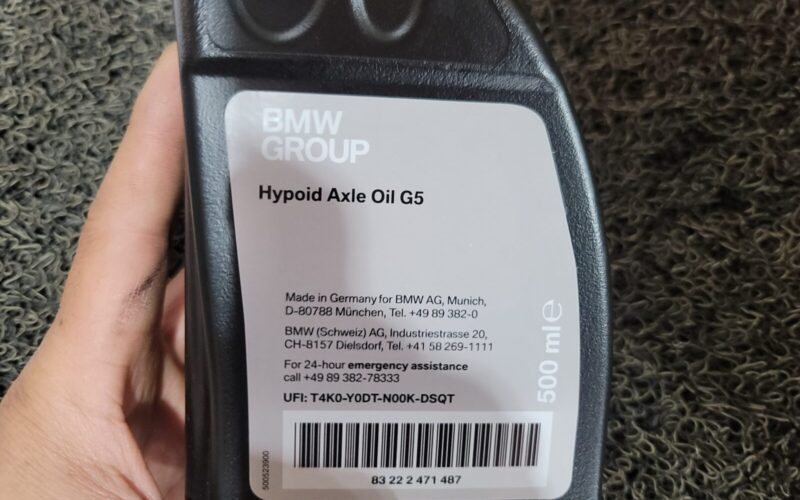 BMW X7 xDrive40i 길들이기 디퍼렌셜 오일 순정 G5 교환 작업 5 bmw x7 xdrive40i 14